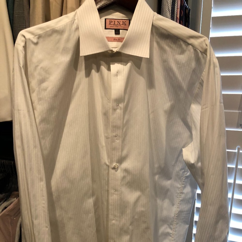 Thomas Pink White Dress Shirt